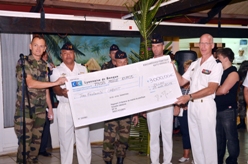 Remise de chèque du Régiment d’infanterie de marine du Pacifique / Nouvelle-Calédonie