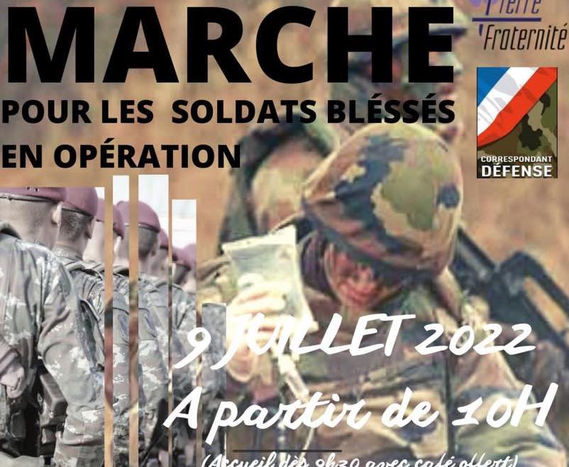 Marche à Boué pour les soldats blessés (9 juillet 2022 – à partir de 10h00)