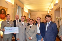 Remise de chèque de Draguignan (9 juillet 2014)