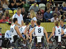 Photos de la compétition de basket fauteuil