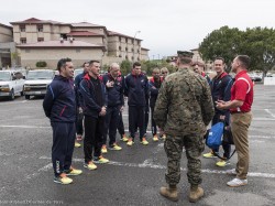 Marines corps trials 2015. Arrivée de l'équipe sur le camp Pendleton.