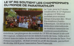 Le paratriathlon de Besançon dans Terre Information Magazine (juillet-août 2015)