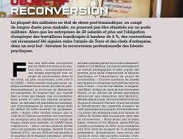 L’aide à la reconversion des blessés atteints de stress post-traumatiques dans le TIM de juin 2015