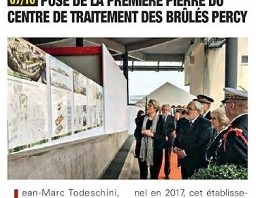 Lancement de la construction du nouveau centre de traitement des brûlés de Percy (7 octobre 2015)