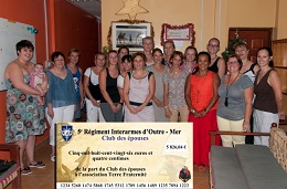 Le club des épouses du 5ème régiment interarmes d’outre-mer soutient Terre Fraternité (3 décembre 2015)