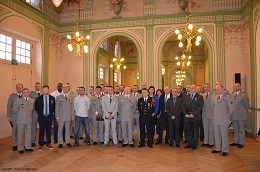 Première cérémonie de remise de la médaille des blessés à des blessés SPT (04 février 2016)