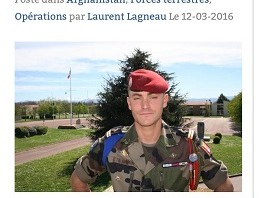 Hommage de Périgeux au capitaine Thomas Gauvin (mars 2016)