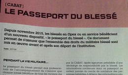 Le passeport du blessé dans le Terre Information Magazine de mai 2016