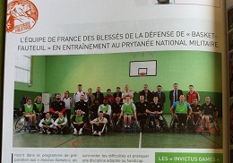 Entraînement au basket-fauteuil au Prytanée militaire de La Flèche (mai 2016)