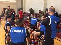 Marine Corps Trials 2018 – entraînements de basket fauteuil (15 mars 2018)