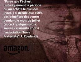 Each code remains de Jim Rowlands vendu en juillet au profit de Terre Fraternité (juillet 2018)