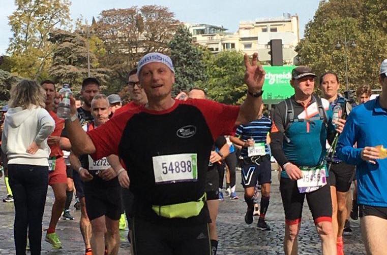 Bravo au Cdt Philippe, blessé qui a participé au marathon de Paris (17 octobre 2021)