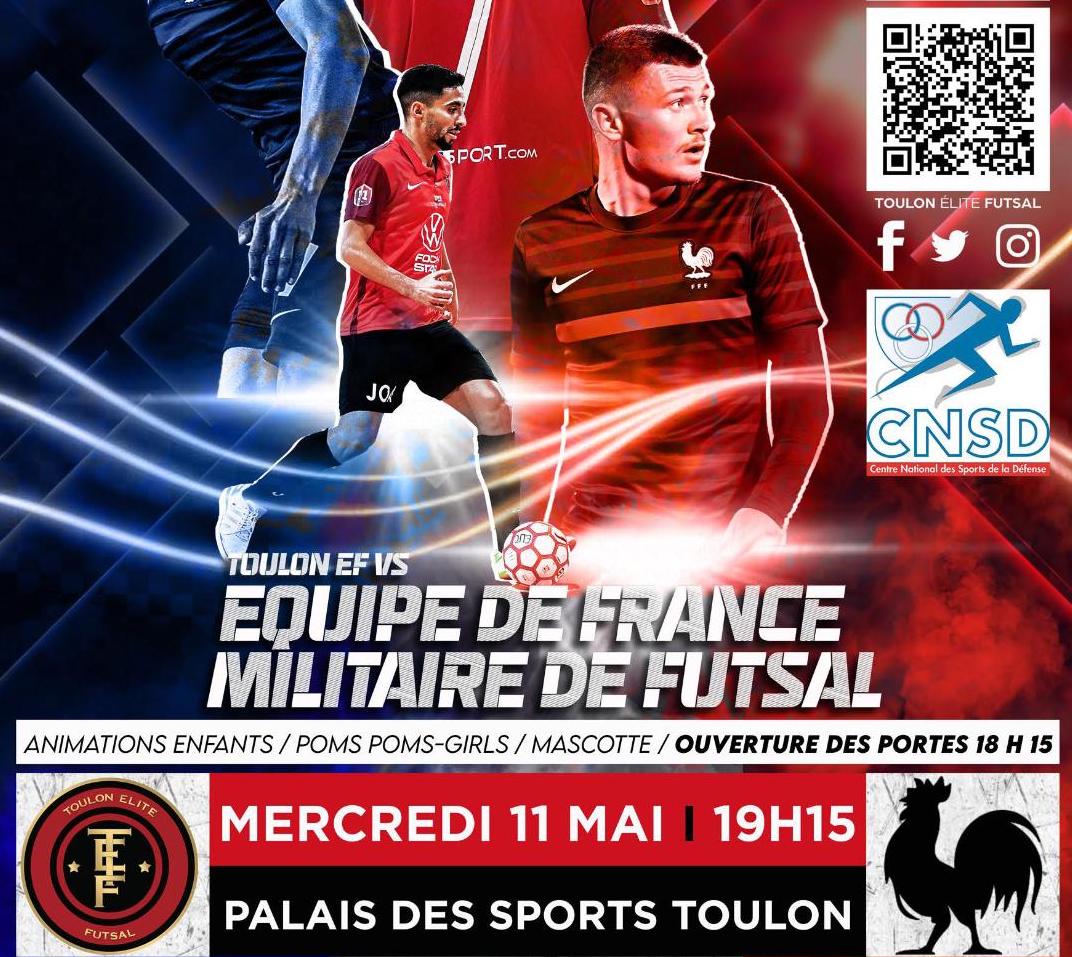 Match de gala de futsal à Toulon (11 mai 2022 – 19h15)