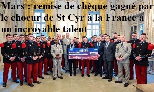 [RETRO 2022 – MARS] Remise de chèque du choeur de Saint-Cyr