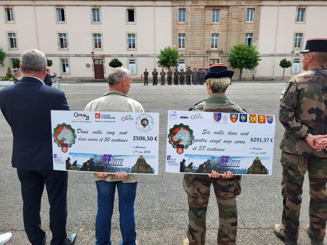 Merci au 511e RT et au collège La Croix des Sarrasins d’Auxonne (retour sur #avecnosblessés 2023)