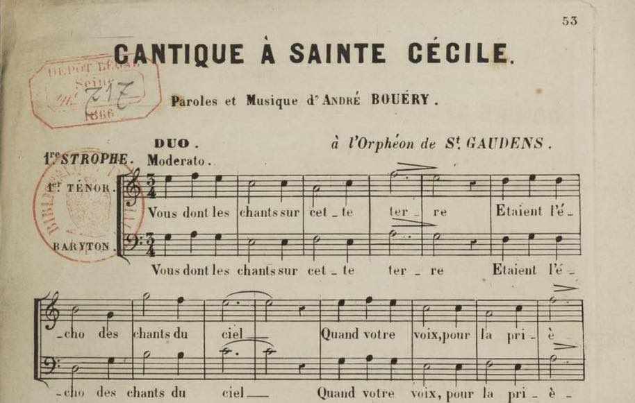 22 novembre 2023 : Sainte Cécile